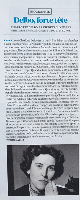 Delbo, forte tête , de Ghislaine Dunant